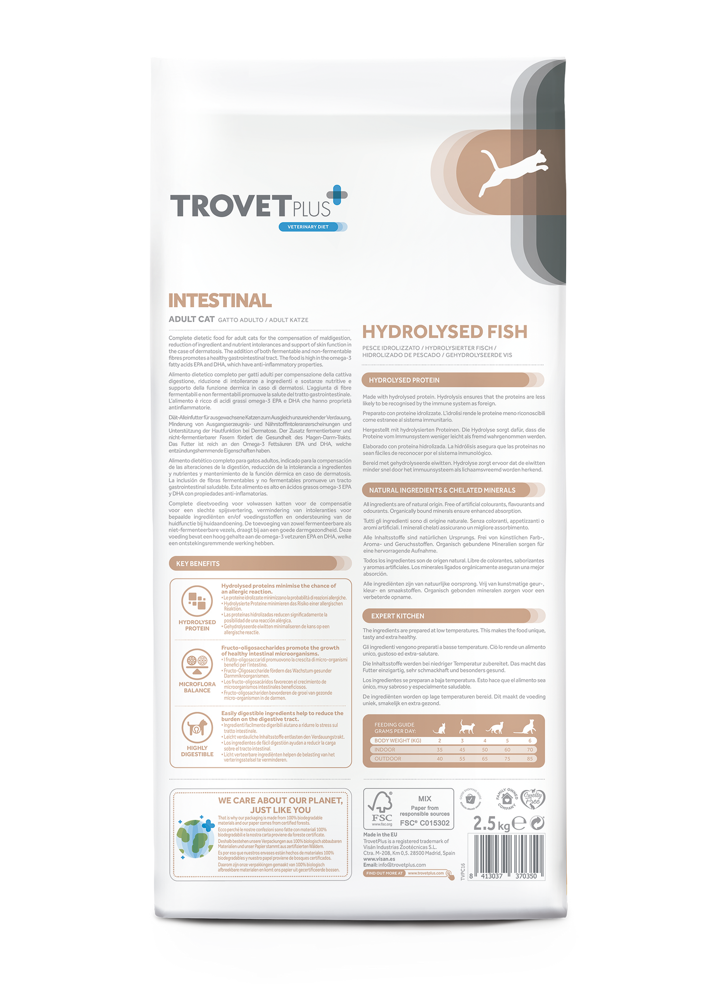 Intestinal - Hydrolizado de pescado - Gato adulto
